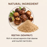 First Fruit Natural Reetha Powder | Herbal Hair Cleanser | 100g