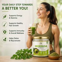 First Fruit Natural Moringa Powder | 100% Pure & Natural | 100g