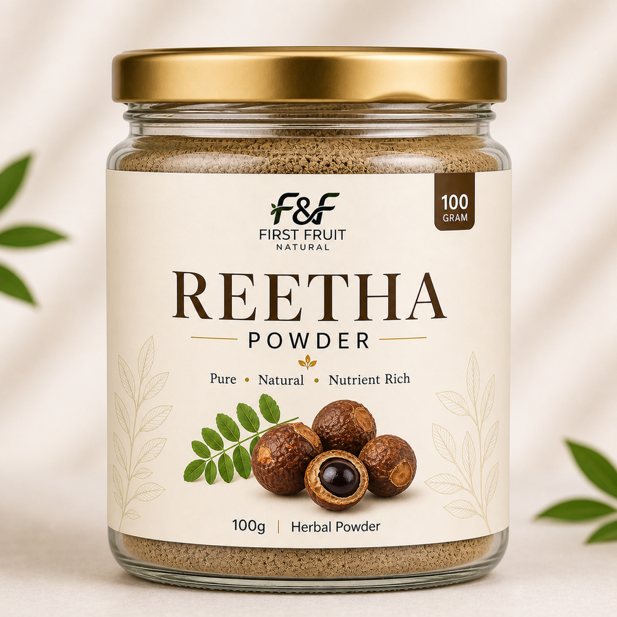 First Fruit Natural Reetha Powder | Herbal Hair Cleanser | 100g