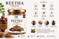 First Fruit Natural Reetha Powder | Herbal Hair Cleanser | 100g