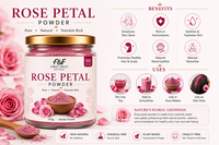 First Fruit Natural Rose Petal Powder | Natural Skin Care | 100g